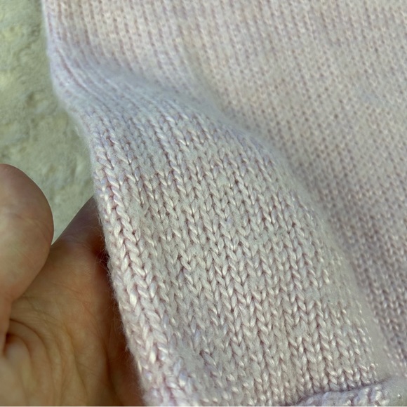 Baby Gap Pale Pink Sweater Dress Jumper Wool Blend Size 6-12 Months - Picture 3 of 5